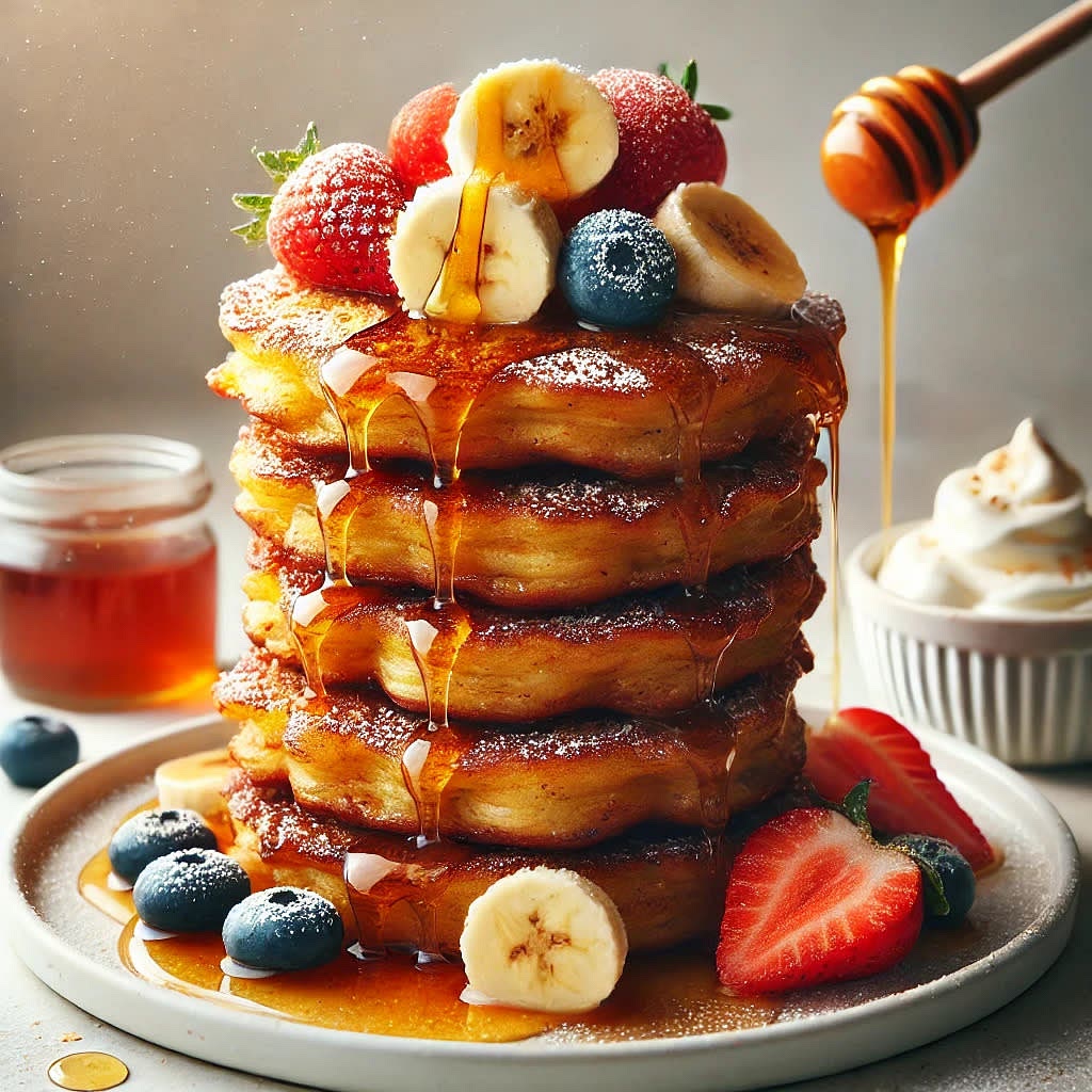 Serve the fritters warm, with a drizzle of honey, a sprinkle of Cinnamon, or a dollop of yogurt for extra indulgence.