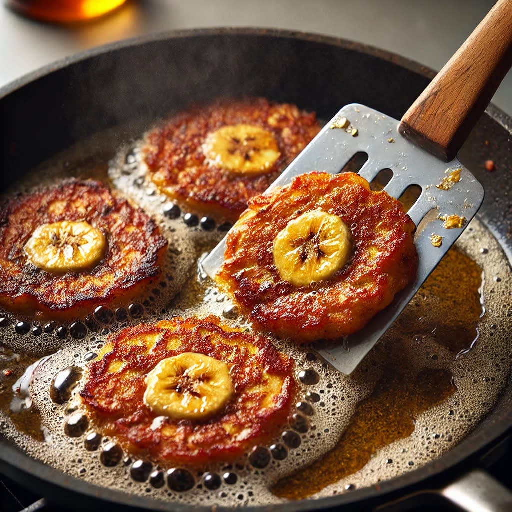 Fry the fritters on each side for 2-3 minutes until golden brown.