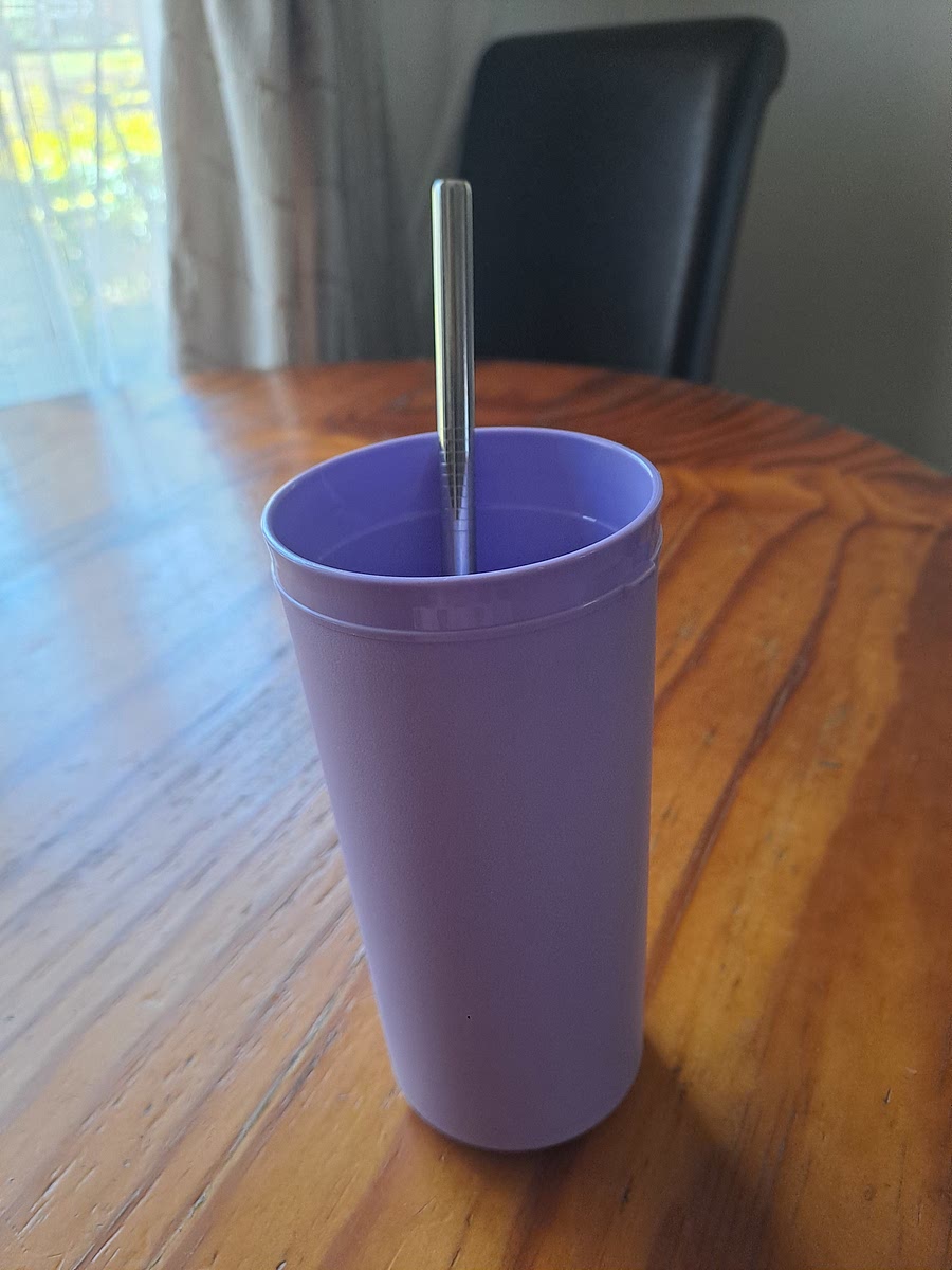 Grab a cup and straw