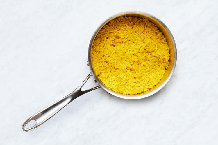 Stir in rice. , cup water (½ cups for 4). stock concentrate. a big pinch of salt, and pepper. Cover and bring to a boil, then reduce to a simmer. Cook until rice is tender. 15-18 minutes. Keep cOvered off heat until ready to serve.