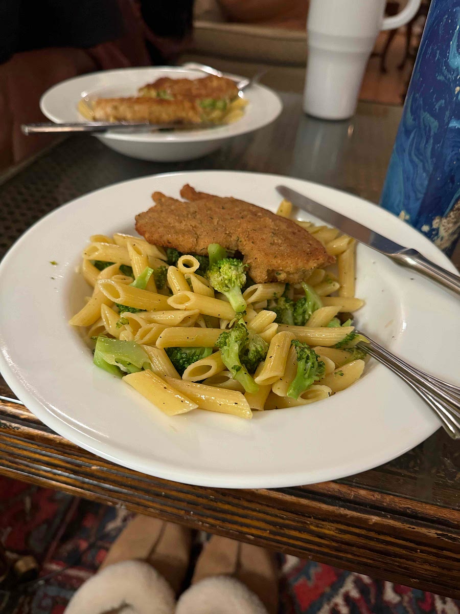 6. Place in a serving dish, sprinkle with the Parmesan cheese, and serve immediately. Pass the pepper mill.