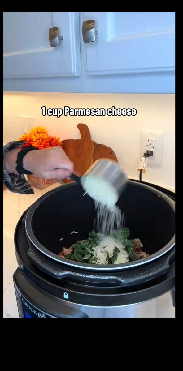 Stir in spinach and parmesan cheese while hot until cheese is melted and spinach is wilted