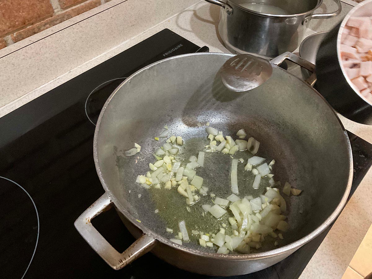 Fry until translucent