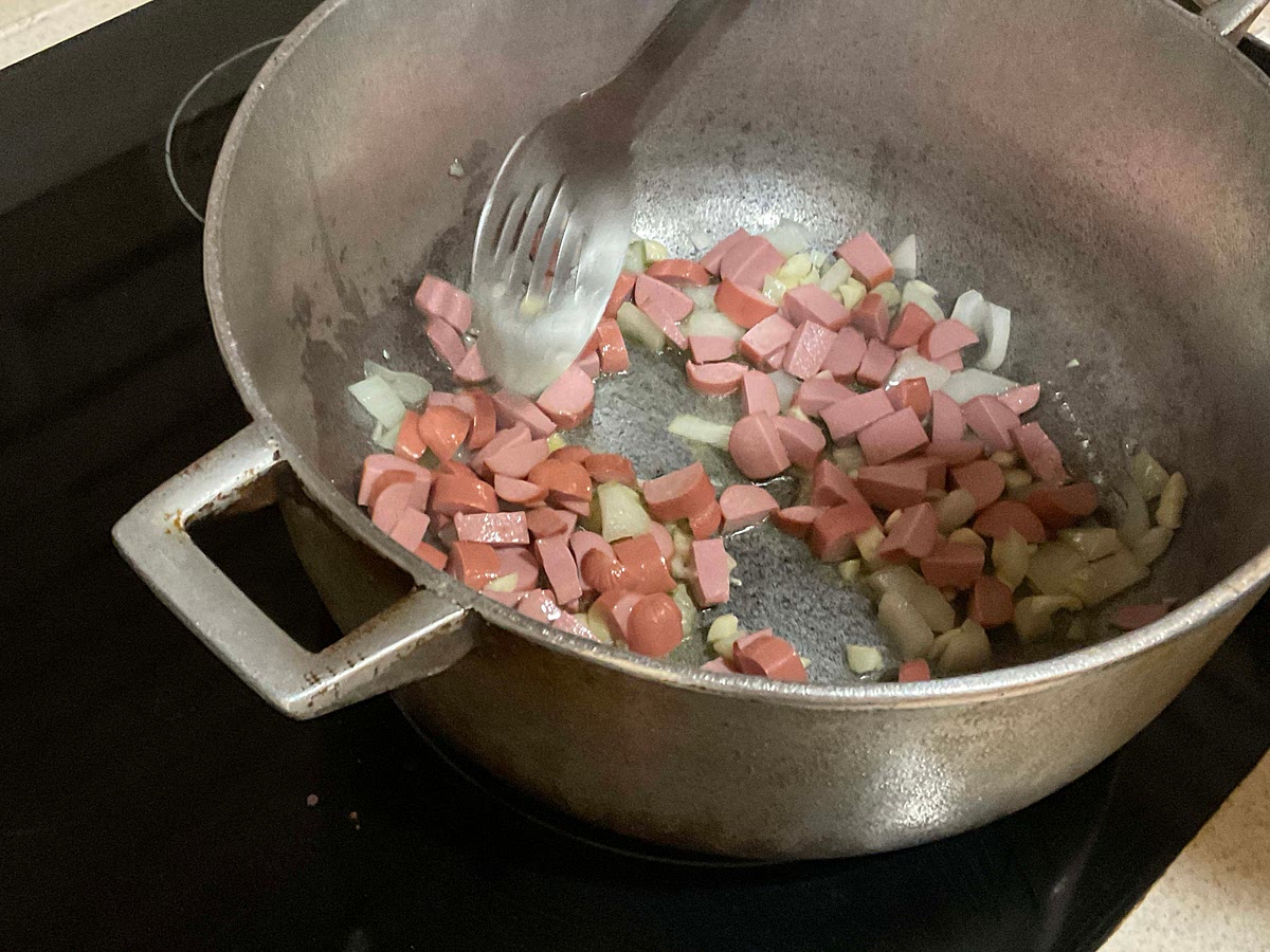 Add in hotdogs
