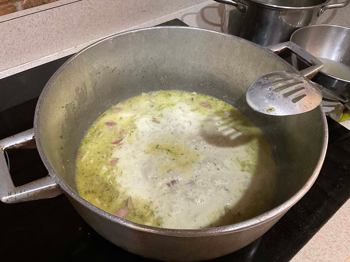 Add 7 tbsp of butter (aka 2 spatula full)