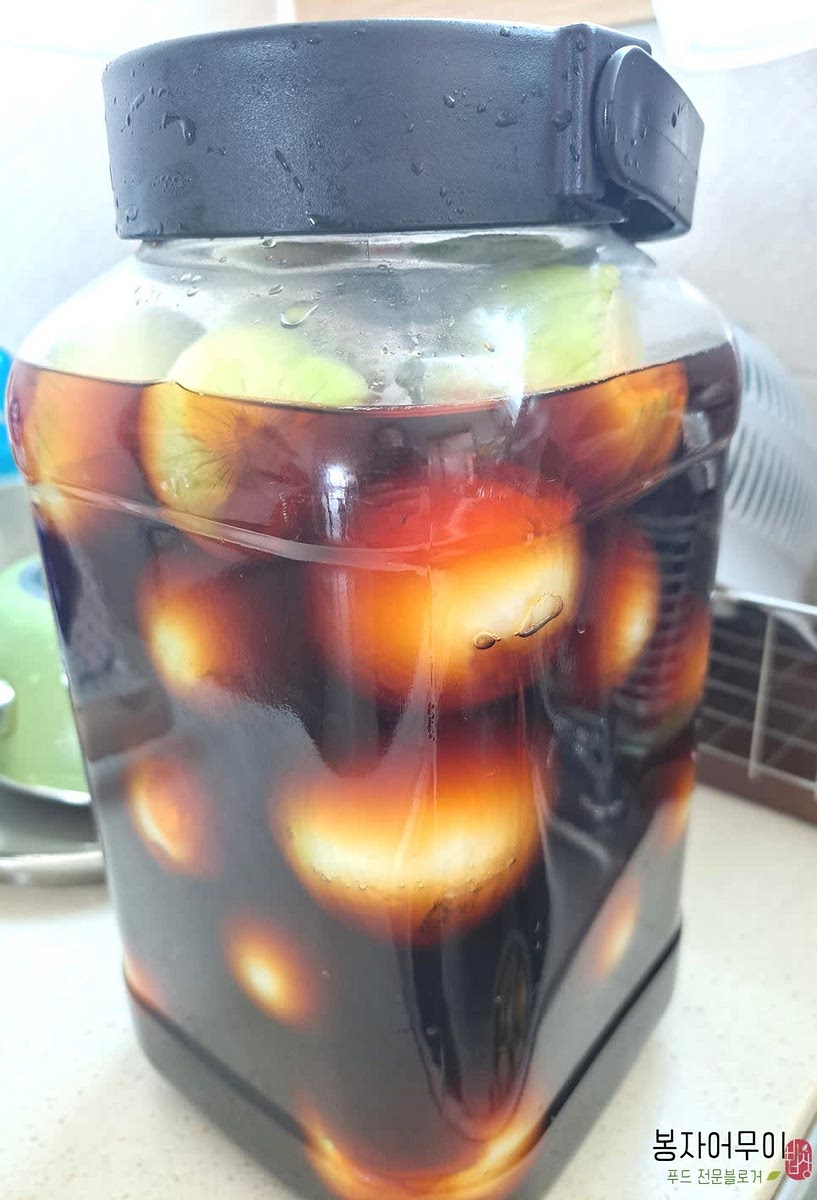 뚜껑을 닫고 상온에서 1주일 숙성합니다.