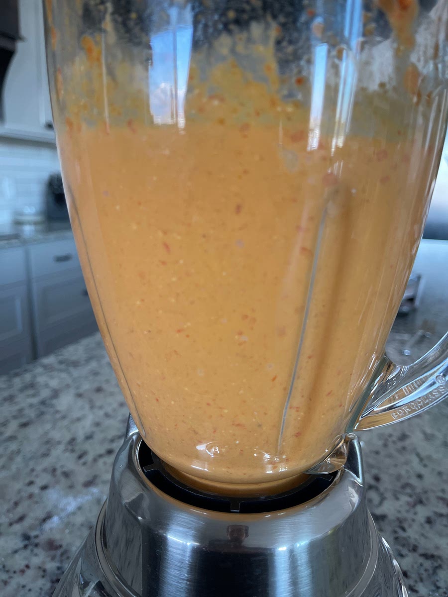 Add all ingredients into a blender and blend until smooth.