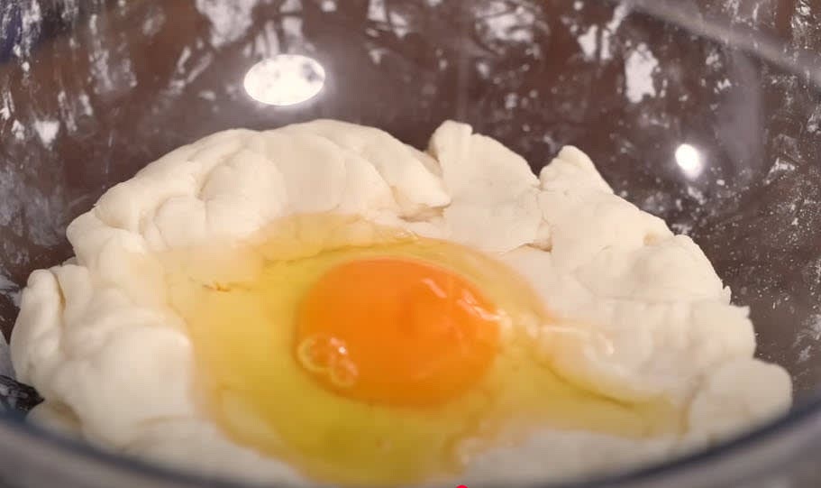 Add the eggs one at a time, ensuring each is fully incorporated before adding the next.