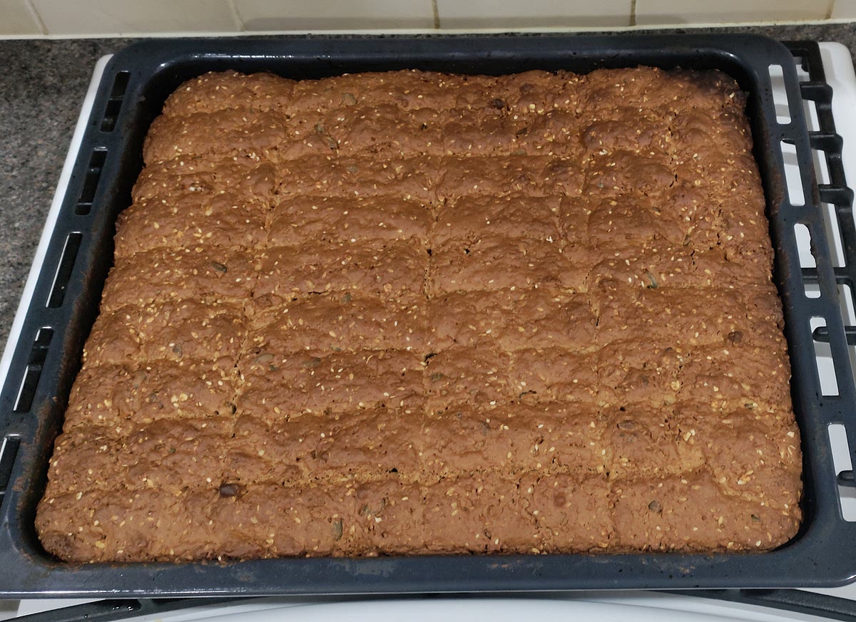 Bake the rusks for 1 hour and remove from the oven.