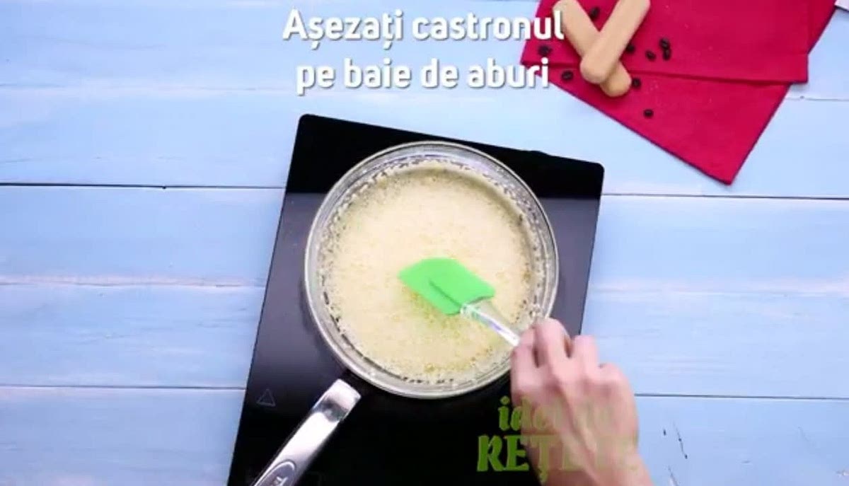 Place the bowl on a steam bath (bain marie) over low heat and stir for about 10-15 minutes with a spatula until the cream thickens like sour cream.