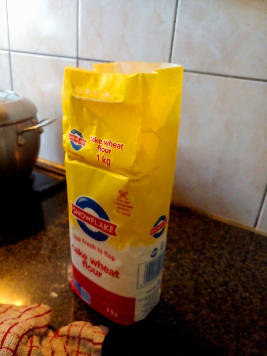 Put some flour dont put to much flour or your sauce will be to thick