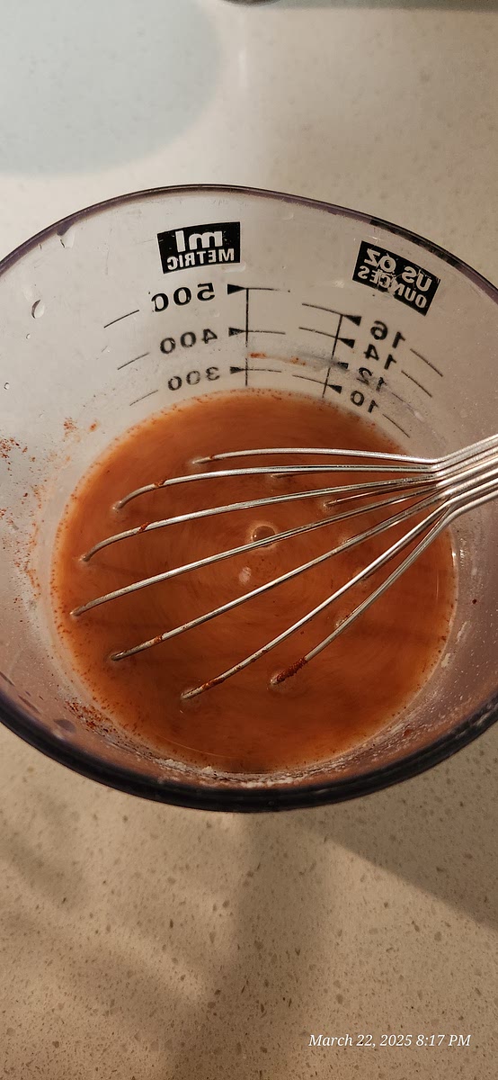 Mix ingredients together to create cold water mixture.