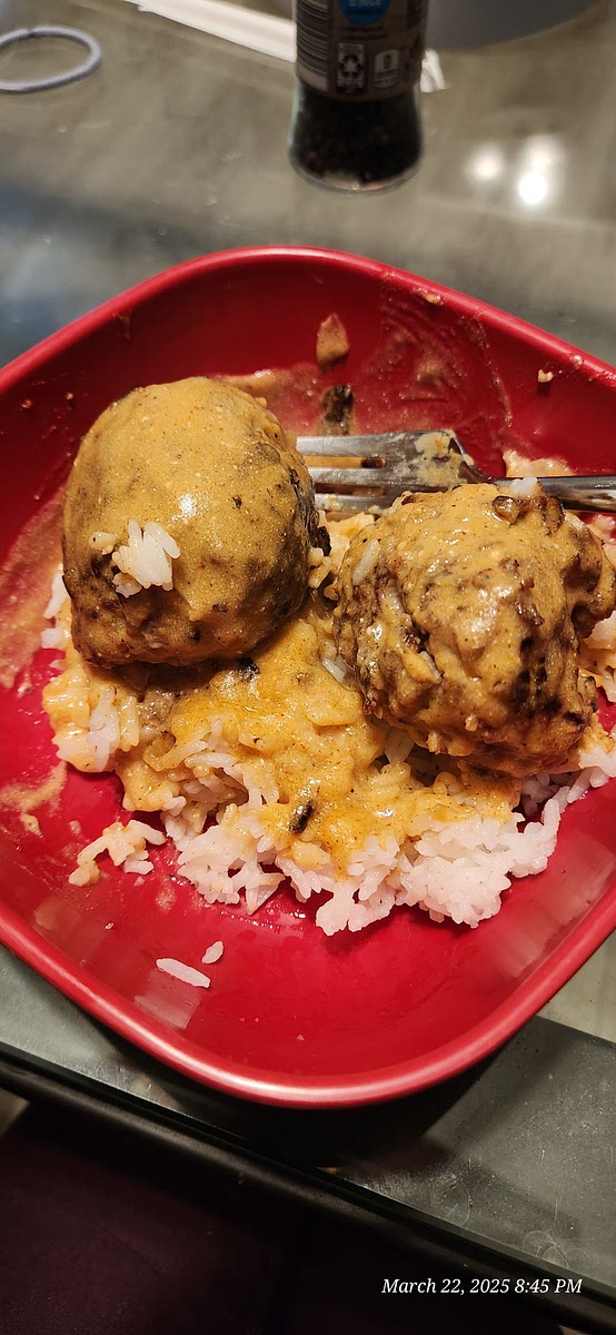 Serve over warm rice