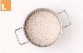 Cook Rice and Prep
- Boil the kettle. Half-fill a medium saucepan with boiling water.
- Add basmati rice and a pinch of salt and cook, uncovered, over high heat until tender, 12 mins. Drain.
- Meanwhile, trim green beans and roughly chop. Finely chop or crush garlic.
- Drain sweetcorn.
- In a small bowl, combine oyster sauce, ginger paste, sweet chilli sauce and a splash of water.