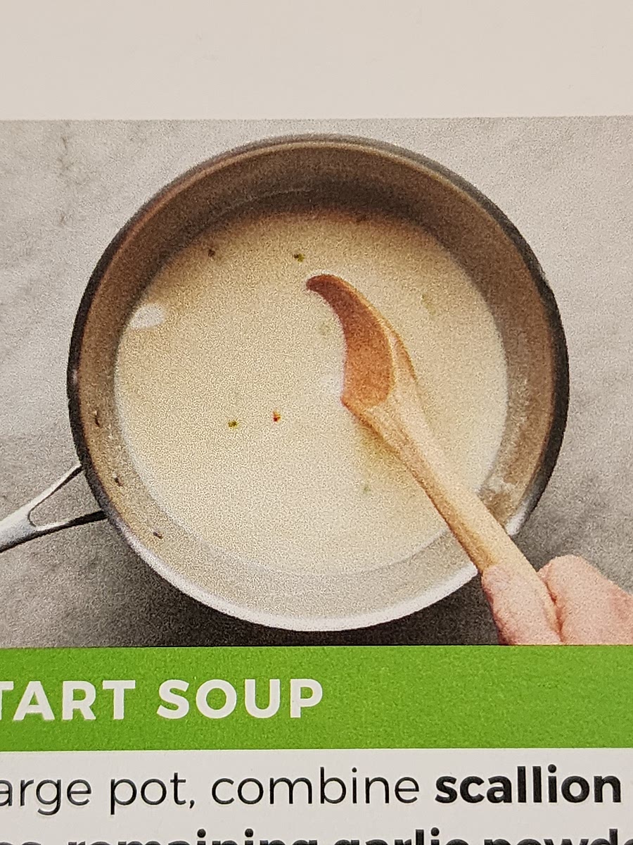 Add cream sauce base, stock concentrates, and 2 Cups water. Bring to a boil.