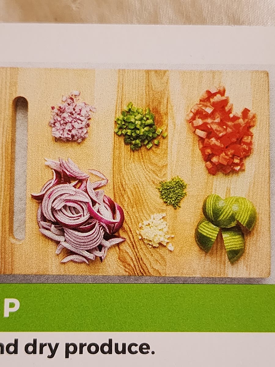 Wash and dry produce.