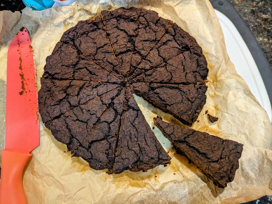 Chill in the fridge overnight before slicing
