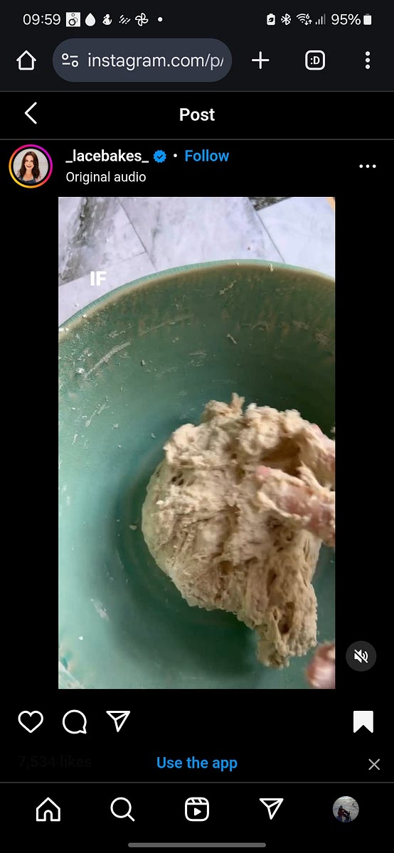 To the same bowl, add white flour, bread flour, salt, and yeast. Combine into a ball with your hands. (Do not add any water or flour. The ball takes time)