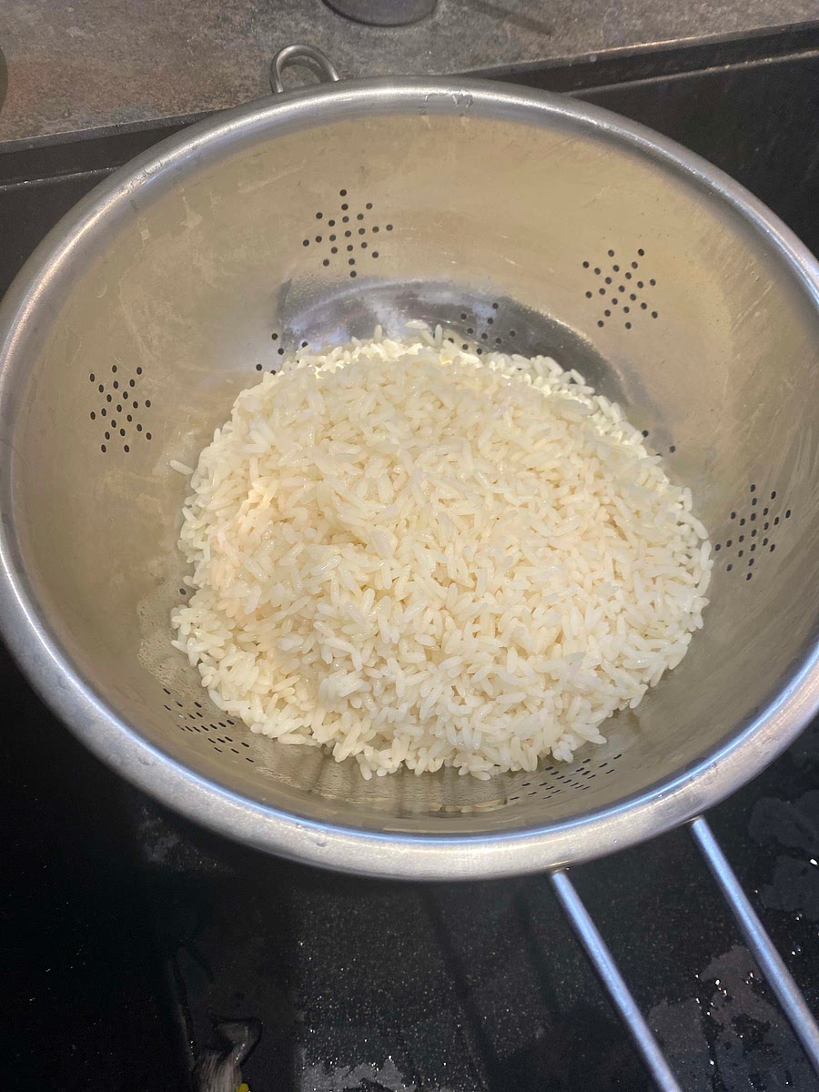 •	Égoutte-le et réserve-le.