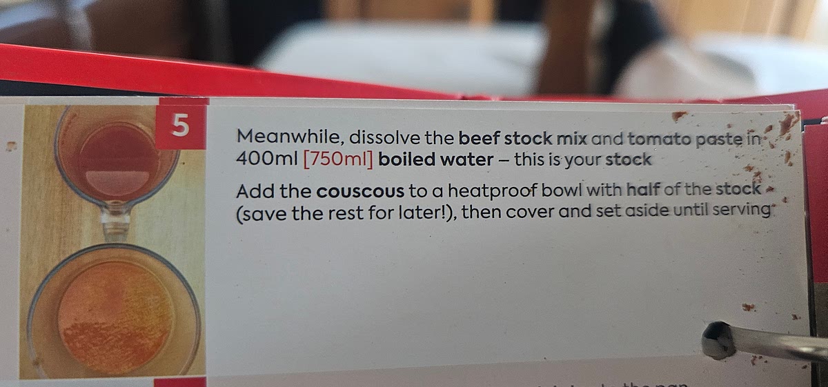 Dissolve the beef stock, tomato paste in boiled water