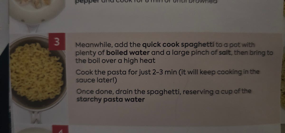 Cook the spaghetti