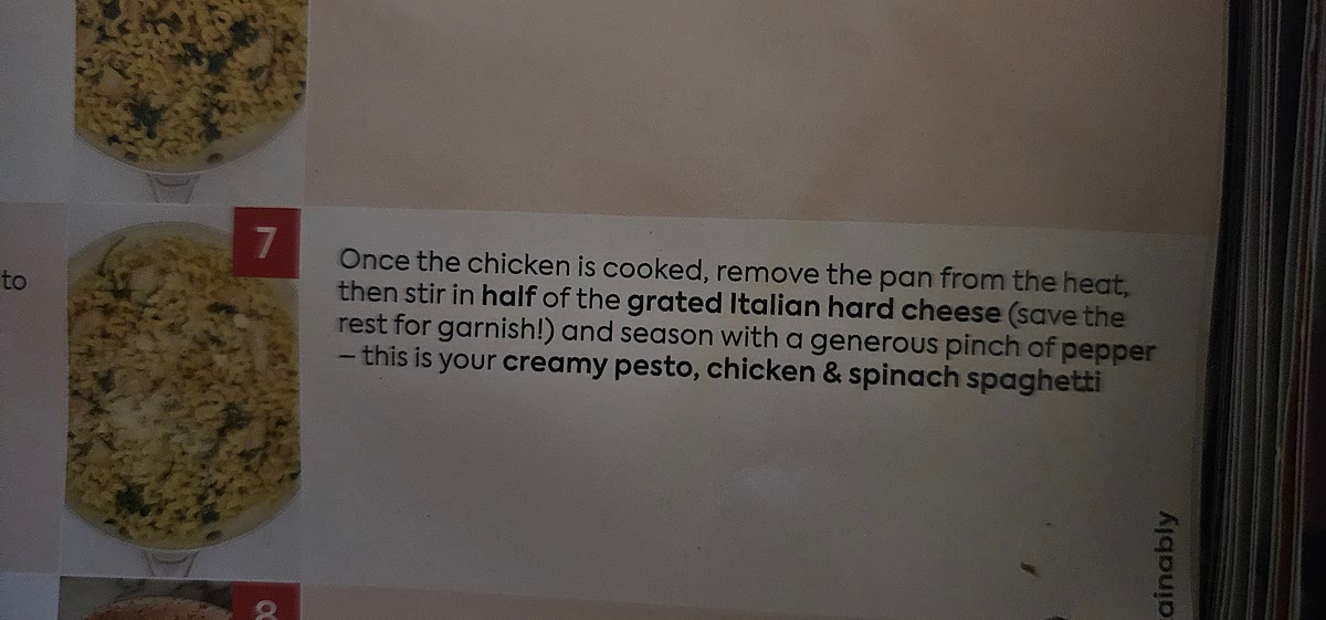 Once the chicken is cooked remove the pan from the heat and stir in the hard cheese