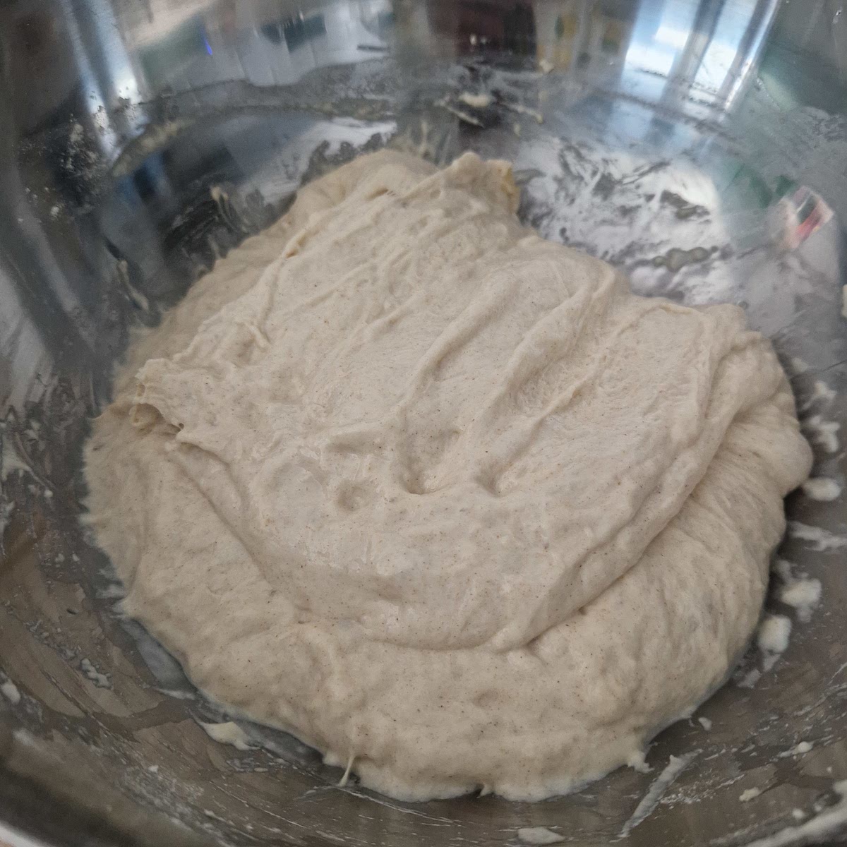 Perform a second set of stretch and folds.