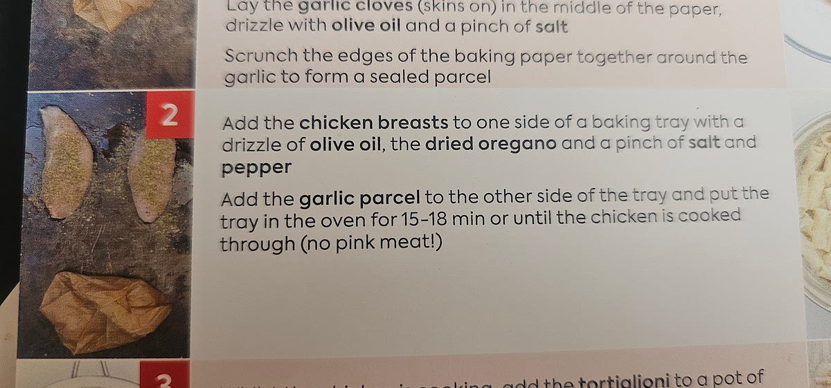 Add chicken breasts to baking tray