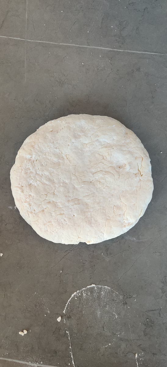 Turn the dough out onto a lightly floured surface and knead it for a few minutes until smooth and elastic.