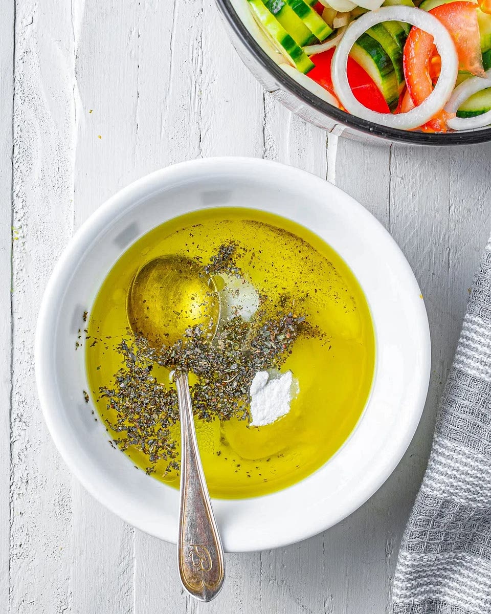 In a small bowl, combine the oil, vinegar, sugar, basil and salt and pepper to taste. Whisk to combine well, and pour this over the vegetables in the bowl.