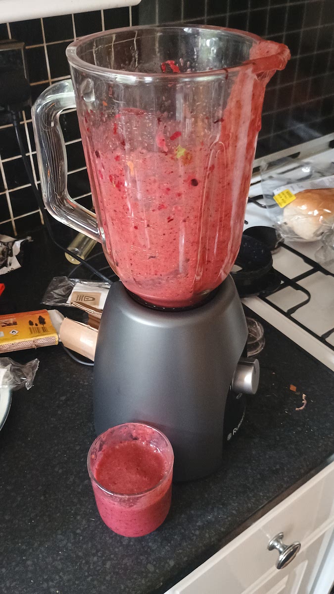 Mix all ingredients in a blender