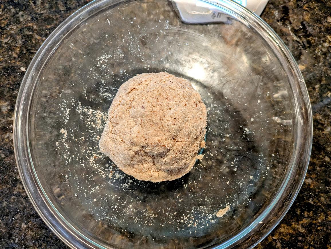 Shape the dough into 1 large ball, and let the dough rest for about 5 minutes before dividing into 6 servings, about 80 g each