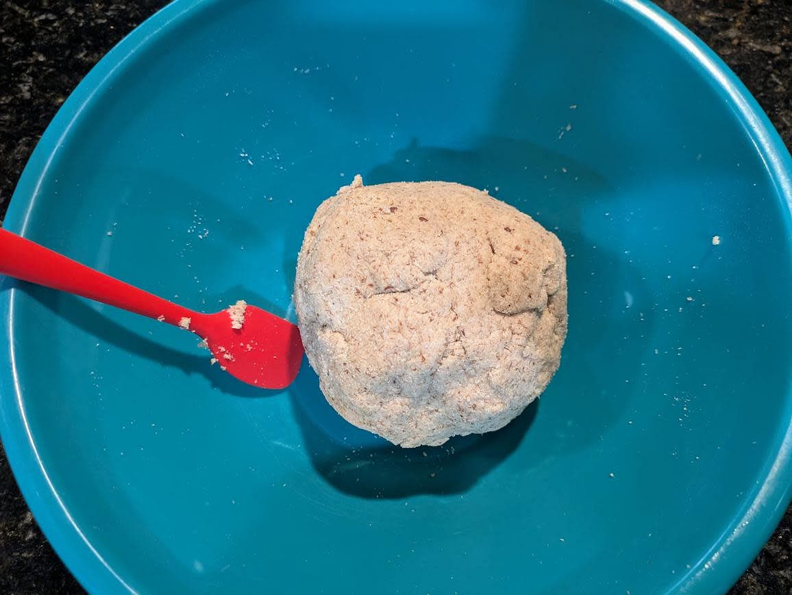 Shape the dough into a large ball, and let the dough rest for about 10 minutes