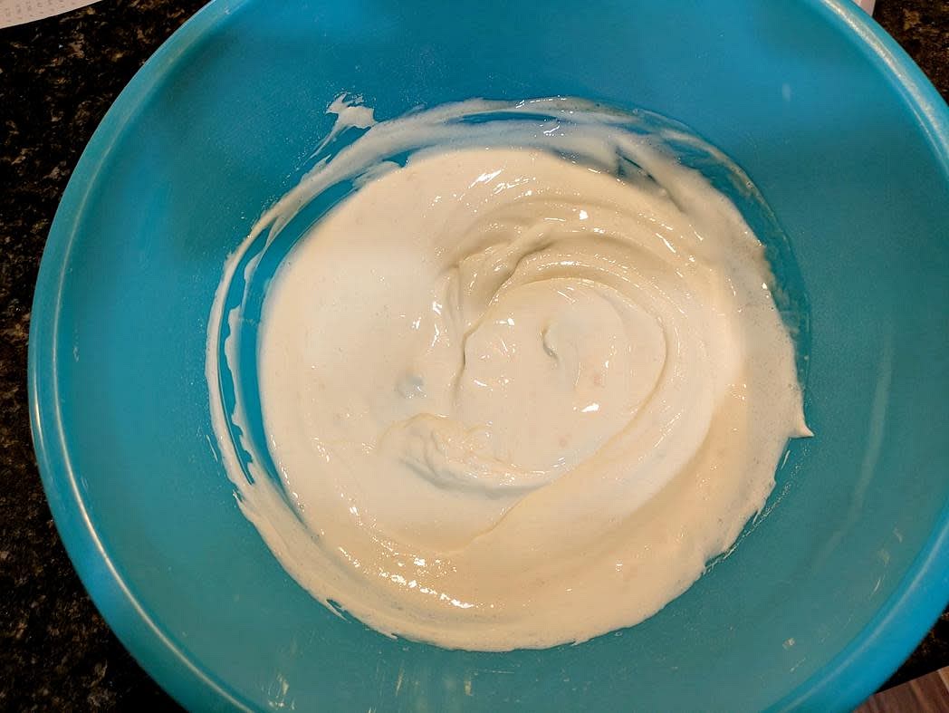 Mix all ingredients together in a large bowl, and store in the fridge. Note that Whisk does not recognize lactase enzyme powder as an ingredient, so it was left off the ingredients list so that the nutrition facts would be present. Mix in 6 servings