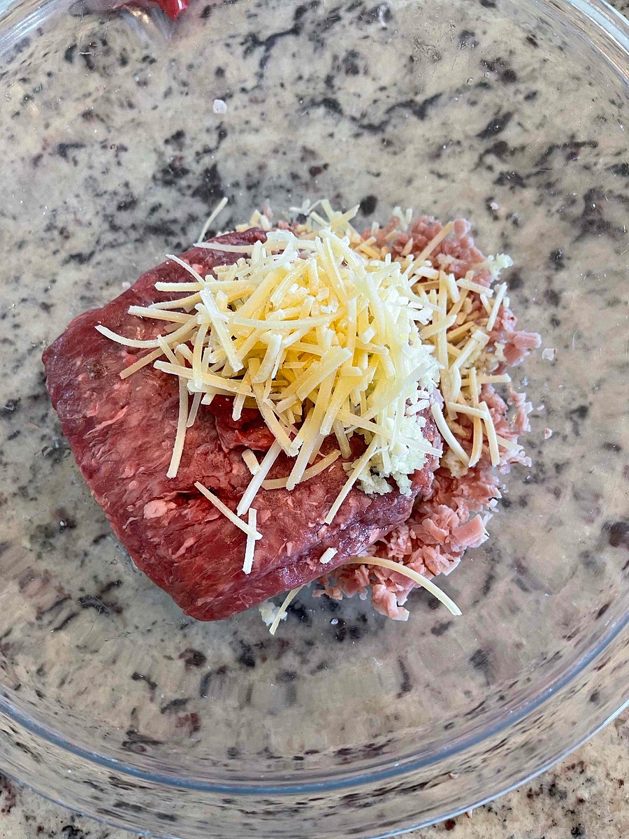 Add the Parmesan cheese to the bowl.