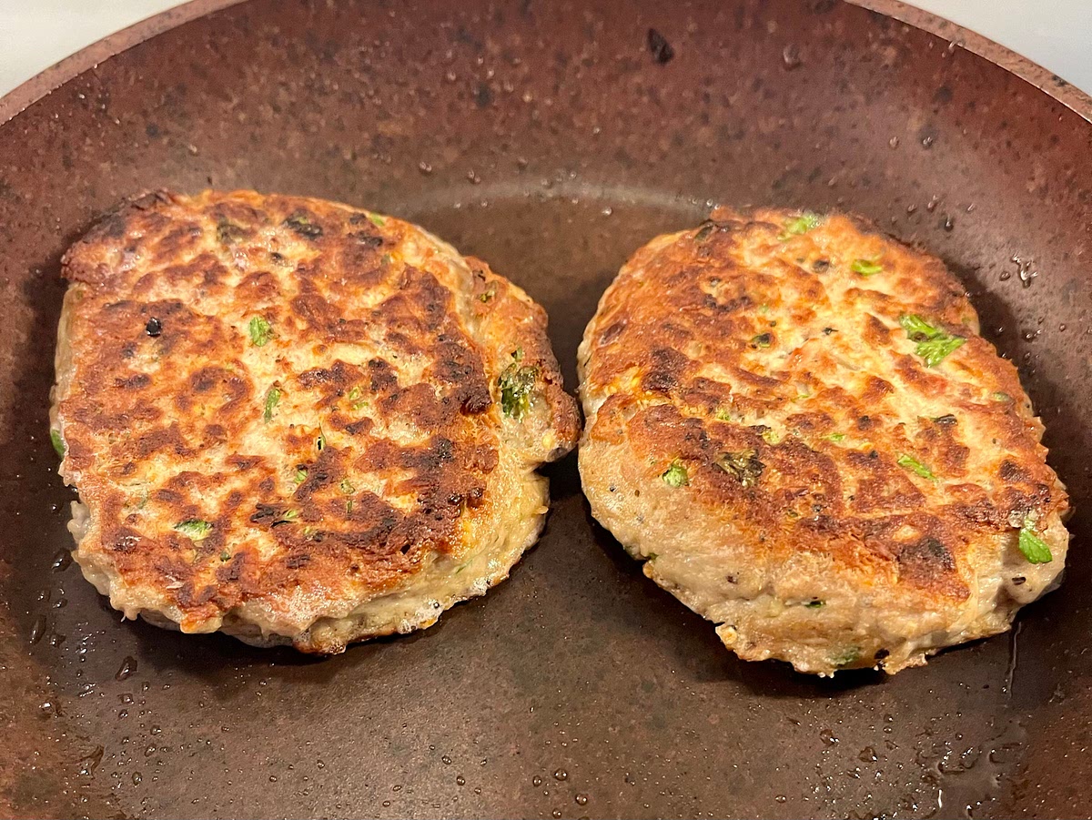 Flip them carefully when golden (about 5 minutes). Then cook them on the either side for another 5 minutes