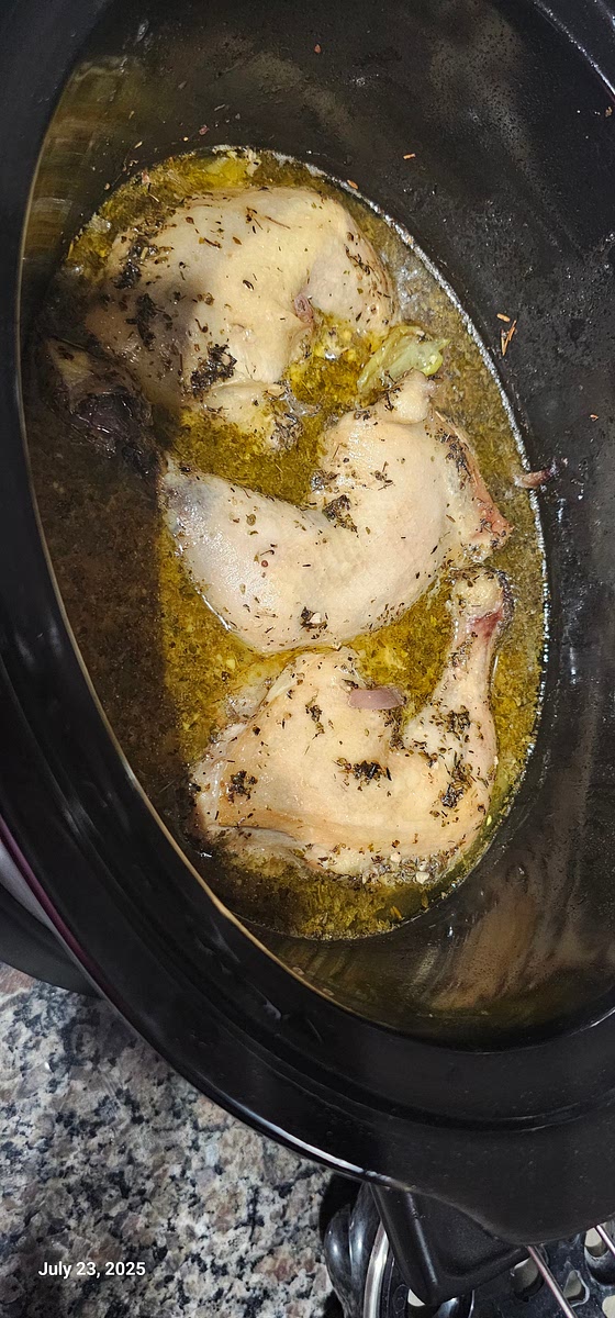 Take out and place everything in a crockpot. On high for 3 hours or low for 6 to 7.