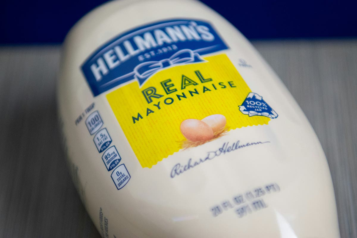 Place the mayo in a bowl and whisk it before adding the rest of the ingredients