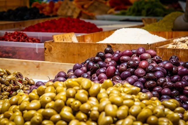 Add the chopped olives, and capers