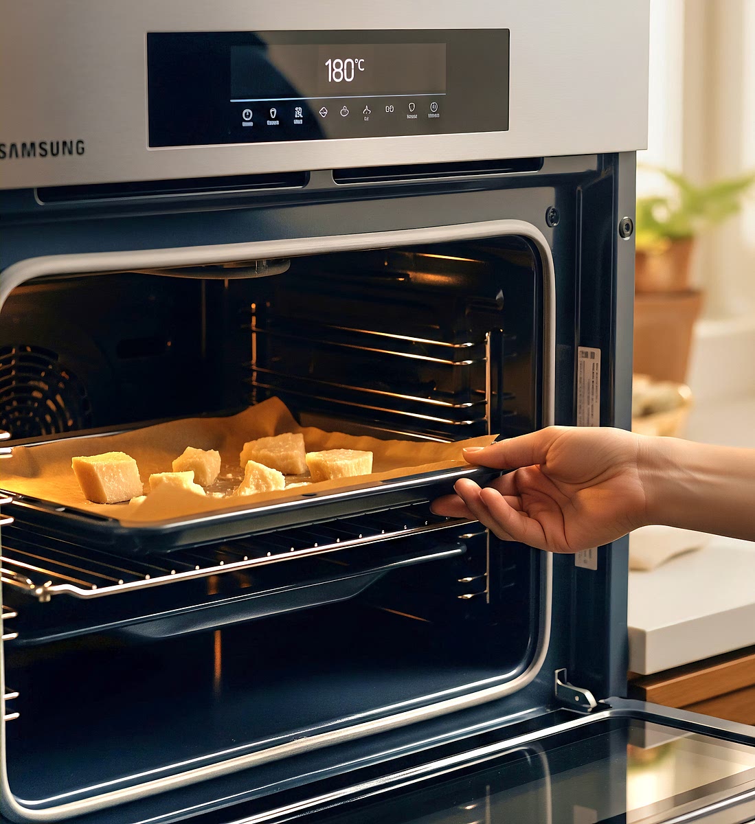 Cuocile in forno statico preriscaldato a 180°C per 5-10 min. Sfornale quando avranno raggiunto una perfetta doratura e una consistenza irresistibilmente croccante.