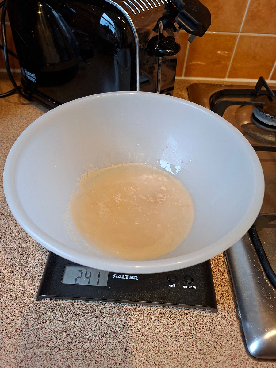 Proof yeast by adding yeast and honey to water.