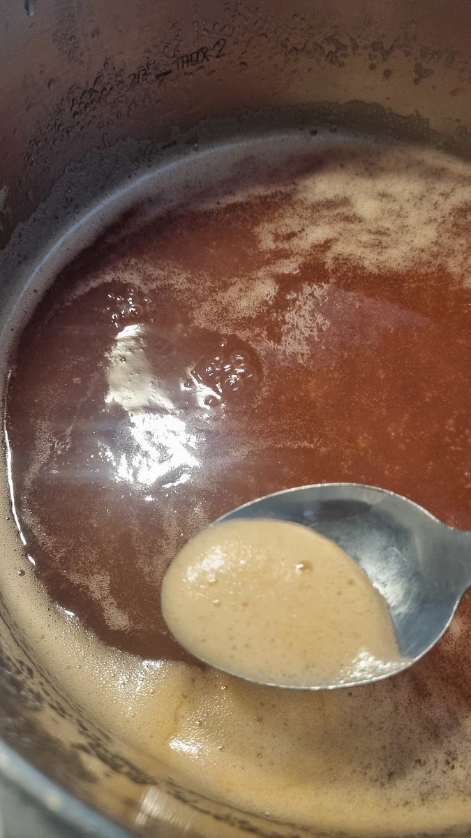 A la fin, retirer ecume