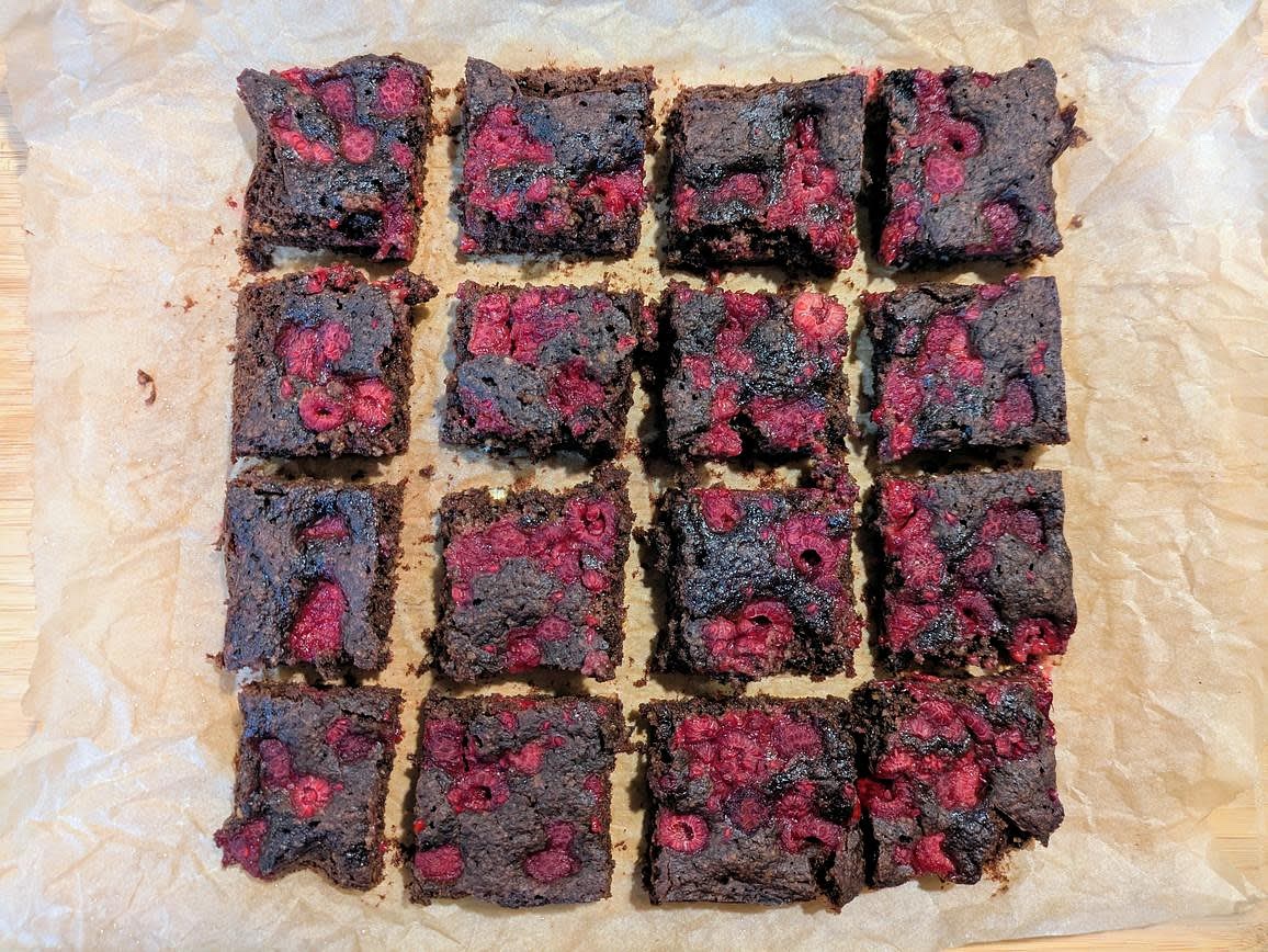 Transfer the pan to the fridge, and let chill for at least 30 minutes before slicing. Store leftover brownies in the fridge or freezer
