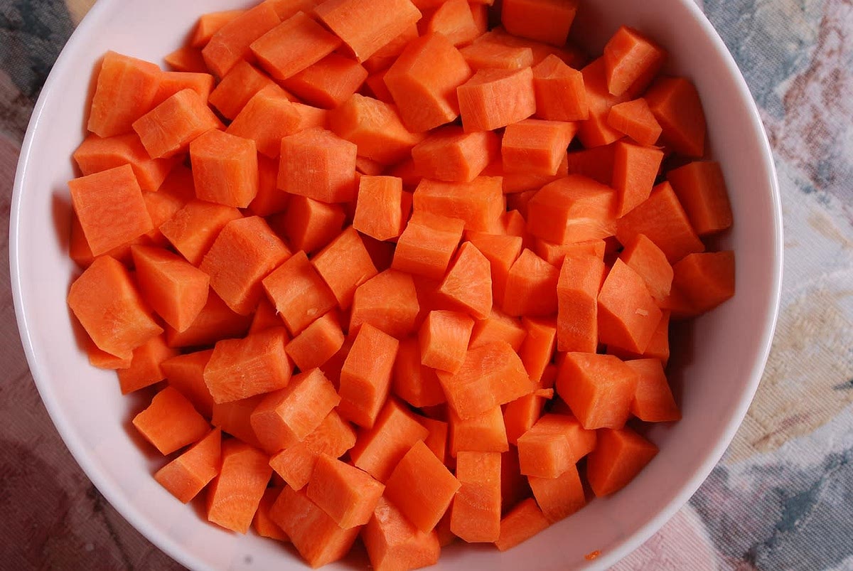 Chop carrots
