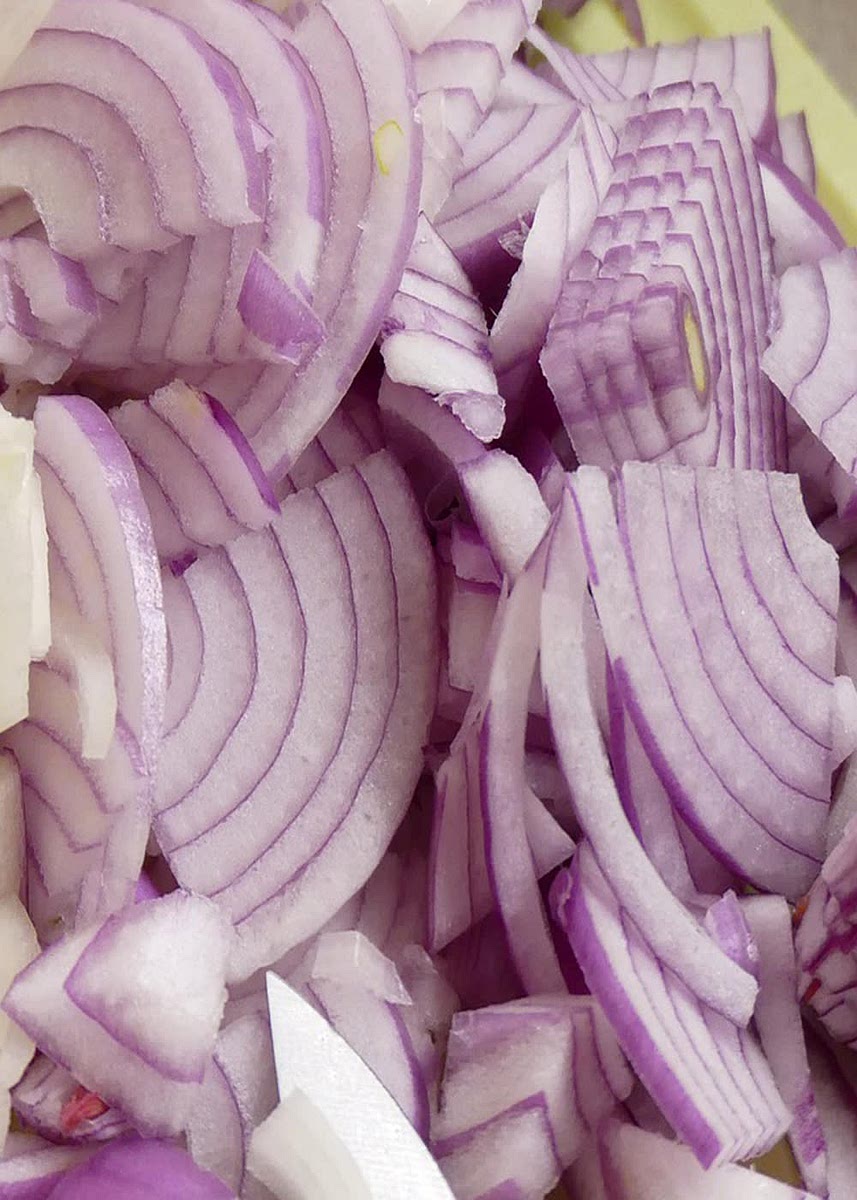 Thinly Slice Red Onions