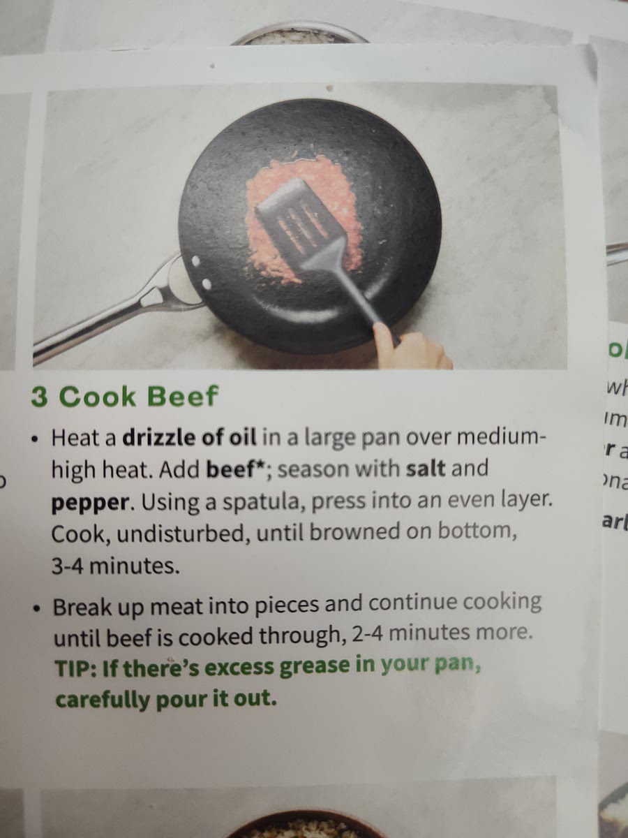 Cook beef