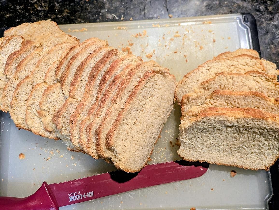 Allow the bread to cool totally in the pan before removing and slicing