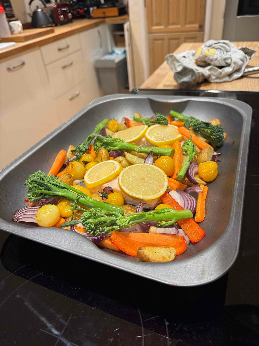 Add broccoli for last 7 mins of cooking