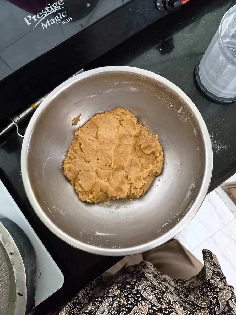 fold the dry ingredients with the wet ingredients. Add the dry ingredients to the wet mixture gradually.