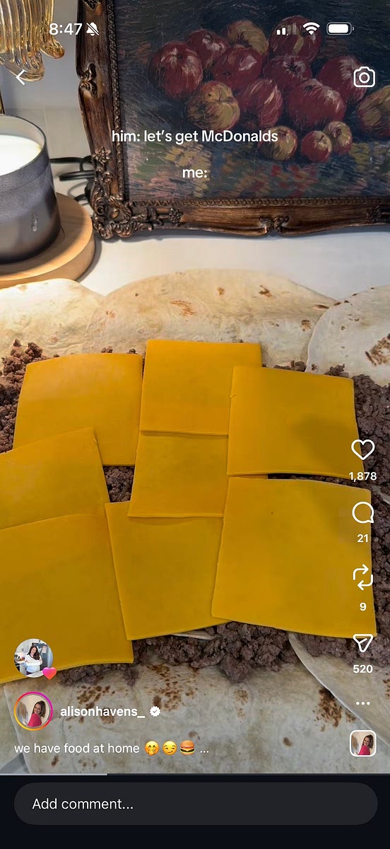 6.Add tostadas in a single layer over ground beef. then add Big Mac sauce, lettuce, pickles, onions, and cheese.